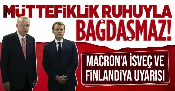 Başkan Erdoğan Fransa Cumhurbaşkanı Macron ile görüştü! Gündem İsveç ve Finlandiya’nın NATO üyeliği