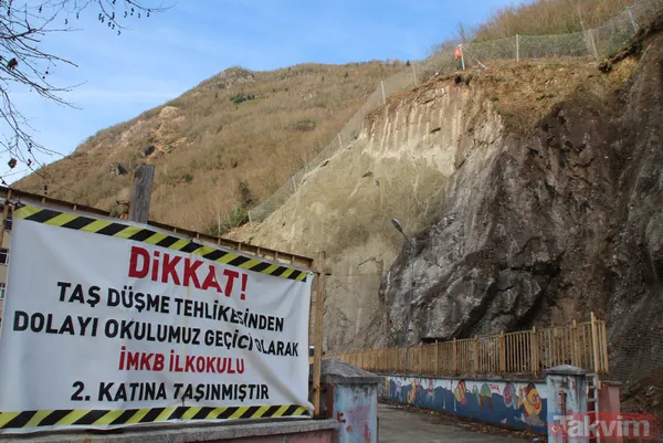 Öğrenciler ölümle burun burunaydı! Rize Ardeşen'de kaya parçalarına karşı çelik ağlar örülüyor - 8