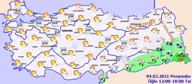 SON DAKİKA: Meteorolojiden o illere yoğun kar uyarısı | 4 Mart İstanbul'da hava nasıl olacak?-4