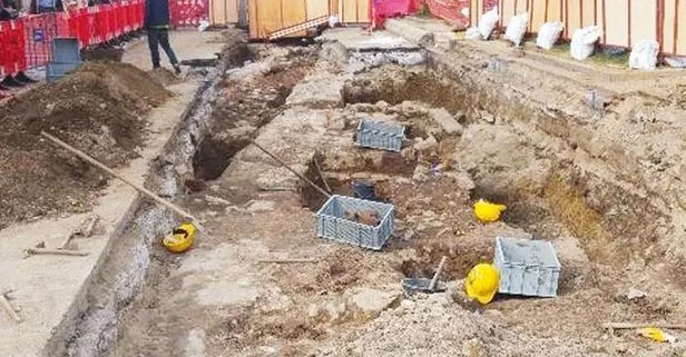Üsküdar’da İSKİ kazısından Osmanlı dönemine ait kalıntılar çıktı