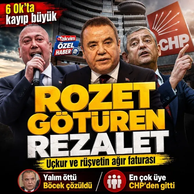 Uçkur ve rüşvet düzeninin faturası ağır oldu! Özkan Yalım öttü Muhittin Böcek çözüldü | En çok üyeyi CHP kaybetti