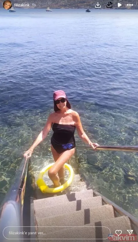 81’lik Yeşilçam yıldızı Filiz Akın siyah mayosuyla denize girerken paylaştı! Gören bir daha baktı! - 6