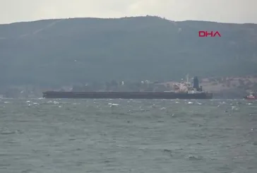Çanakkale Boğazı'nda gemi arızası!