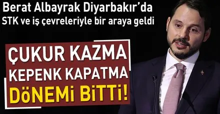 Berat Albayrak Diyarbakır'da STK ve iş çevreleriyle buluştu