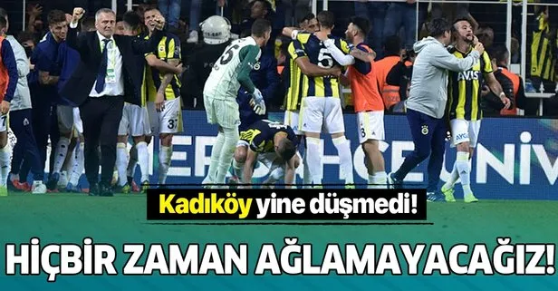 Fenerbahçe 2. Başkanı Semih Özsoy: Hiçbir zaman ağlamayacağız