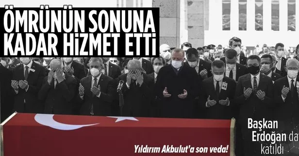 SON DAKİKA: Yıldırım Akbulut’a son veda | Başkan Erdoğan: Milletimize başsağlığı diliyorum