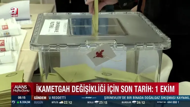 Yerel seçimde bulunduğu yerde oy kullanmak isteyenler dikkat! İkametgah değişikliğinde son tarih 1 Ekim!