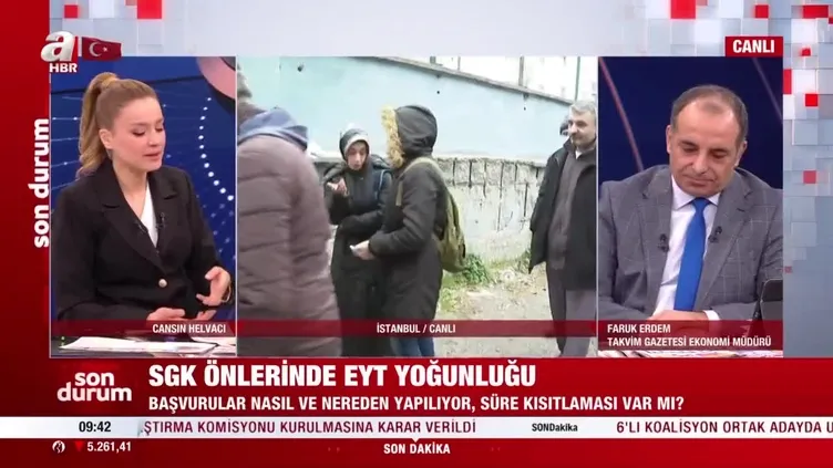 SGK önlerinde EYT yoğunluğu!