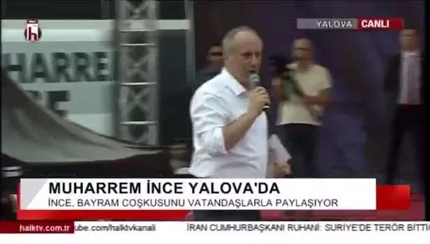 Tarafsız olacağını söyleyen İnce Yalova'da CHP adaylarına oy istedi