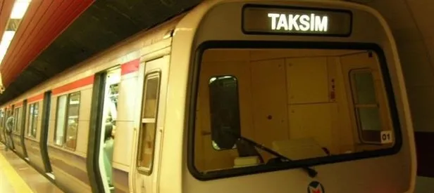 Taksim metrosunda hareketli dakikalar