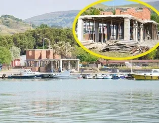 Belediyeden sit alanına betonarme bina!