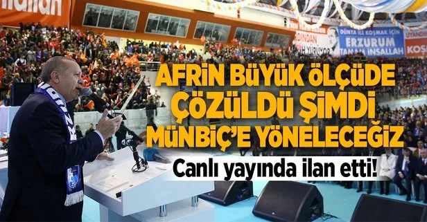 Erdoğandan flaş Münbiç mesajı!