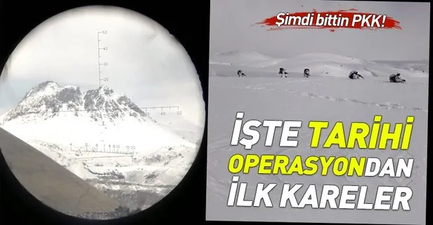 Türkiye ile İran’ın PKK’ya düzenlediği ortak operasyondan ilk görüntüler