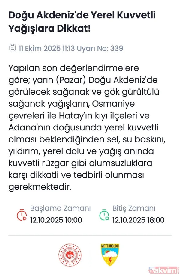 6 İL SARI ALARM LİSTESİNDE: Meteoroloji peş peşe uyardı! Botları hazır edin - 3