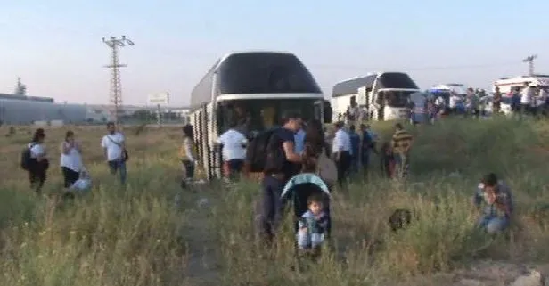Ankara’da yolcu otobüsü tarlaya girdi 15 kişi yaralandı