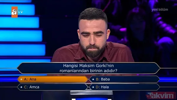 Kenan İmirzalıoğlu'nun sunduğu Kim Milyoner Olmak İster'de geceye damga vuran yarışmacı! Soruyu bilemeyince çekip gitti - 45