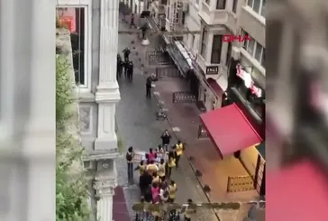İstiklal'den Taksim'e kaçak yürüyüşe müdahale