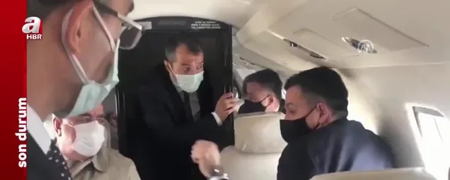 Bekir Pakdemirlinin uçağı arızalandı! Uçak içinden korku dolu anlar videosu izle