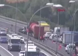 TEM otoyolunda 5 araç birbirine girdi! Yaralılar var