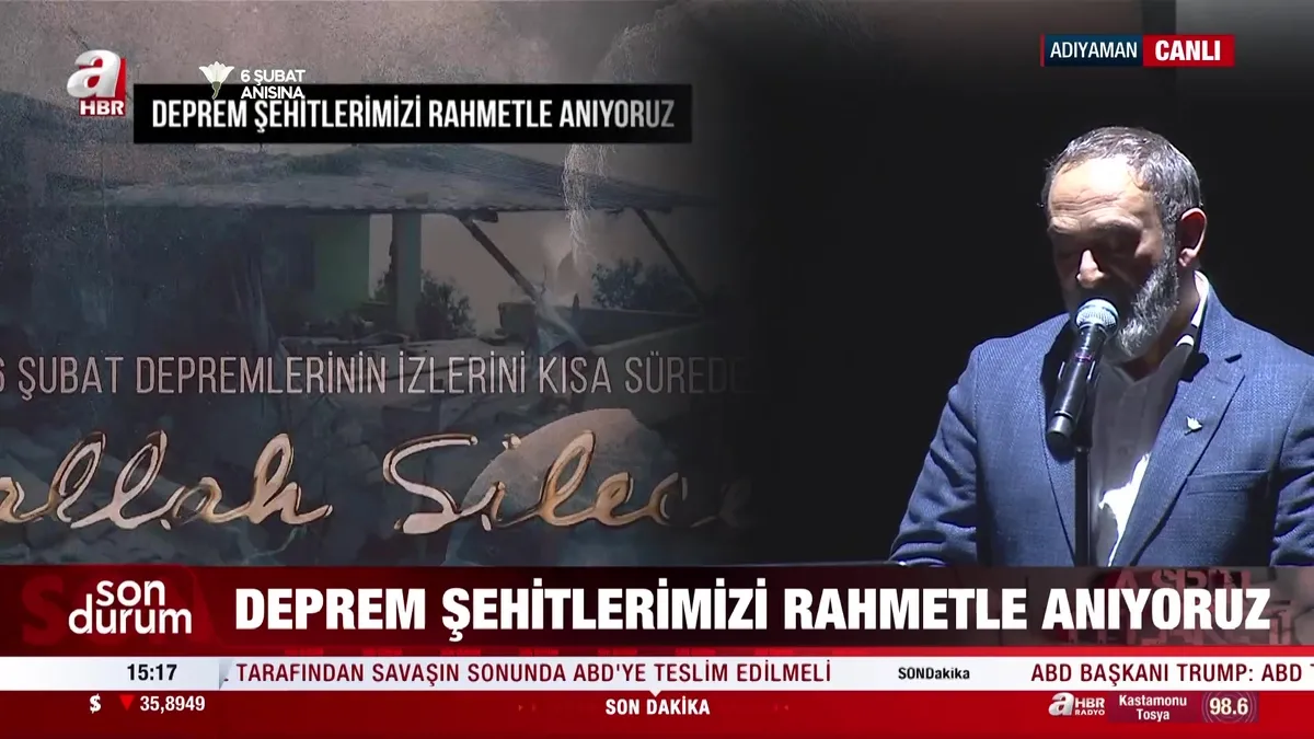 Deprem şehitlerimizi rahmetle anıyoruz!