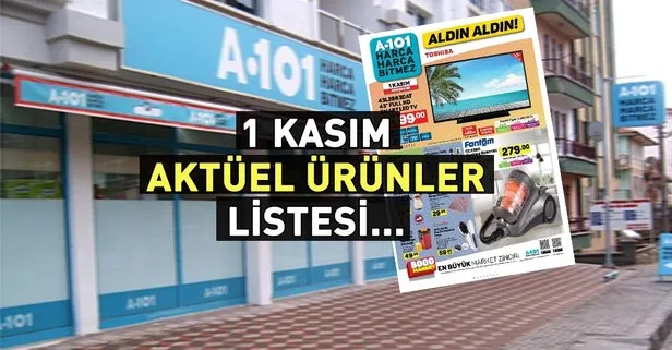 1 Kasım A101 Aktüel Ürünler! A101’in bu hafta aktüel kataloğu listesinde indirimli ürünler neler?