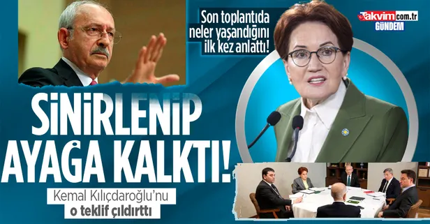 6'lı masadan ayrılan İYİ Parti Genel Başkanı Meral Akşener o toplantıda neler yaşandığını ilk kez anlattı: Kılıçdaroğlu sinirle ayağa kalktı
