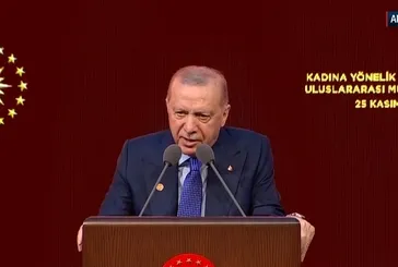 Başkan Erdoğan: “Kadına yönelik şiddet insanlık suçudur''