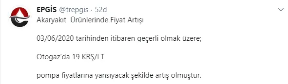 Son dakika: EPGİS duyurdu! Otogaza 19 kuruşluk zam!-1