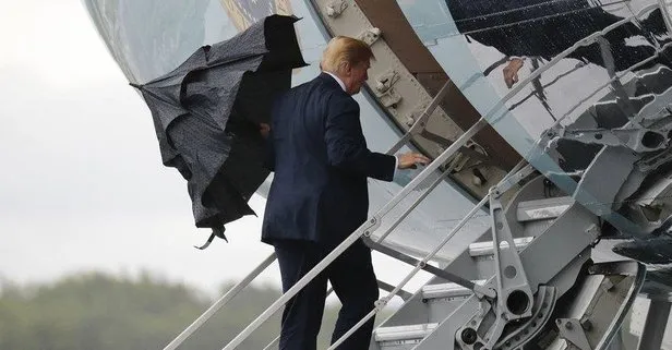 Sosyal medya Trump ve şemsiyesini konuştu!