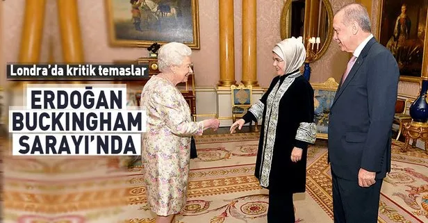 Erdoğan,  Kraliçe Elizabeth ile görüştü