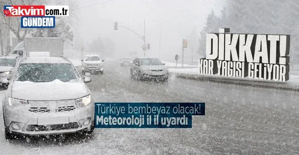 HAVA DURUMU | Kar yağışı dalga dalga geliyor! Meteoroloji tarih verdi: Türkiye bembeyaz olacak | 28 Ocak-1 Şubat 2023