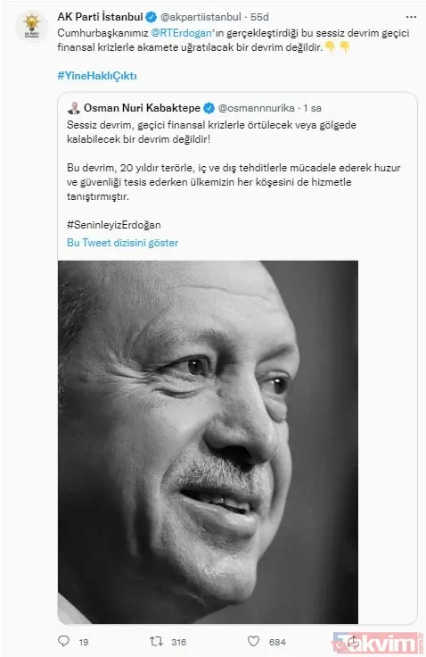 Spekülatif kur atışı ve manipülatif saldırılar nafile! Sosyal medyada tam destek: #YineHaklıÇıktı, #SeninleyizErdoğan - 13