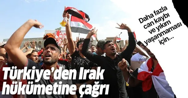 Son dakika: Türkiye’den Irak hükümetine çağrı
