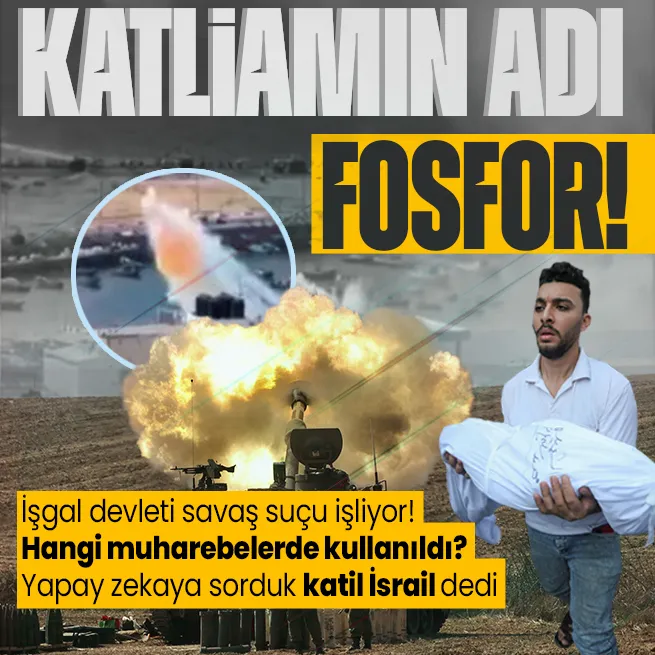 Gazzede siyonist katliam! İsrail fosfor bombası kullanıyor: Bu ilk değil