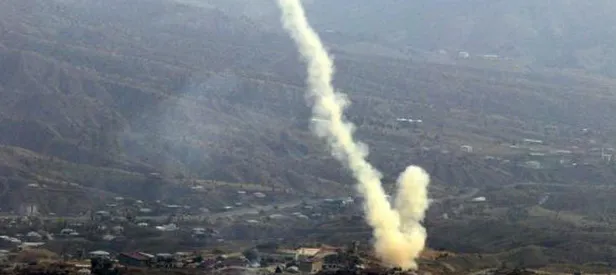 Taciz ateşi açan PKK'lı hainlere bomba yağdı!