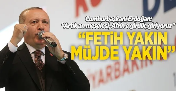 Afrin’e girdik giriyoruz