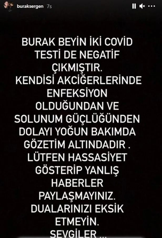 Ünlü oyuncu Burak Sergen yoğun bakımda! İki koronavirüs testi de negatif çıktı-3