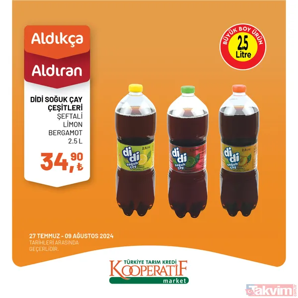 Tarım Kredi Market'te 60 üründe dev indirim! Katalogda yok yok! Taze Kaşar 249 TL, Siyah Zeytin 115 TL, Tuvalet Kağıdı 40'lı 209 TL... - 35