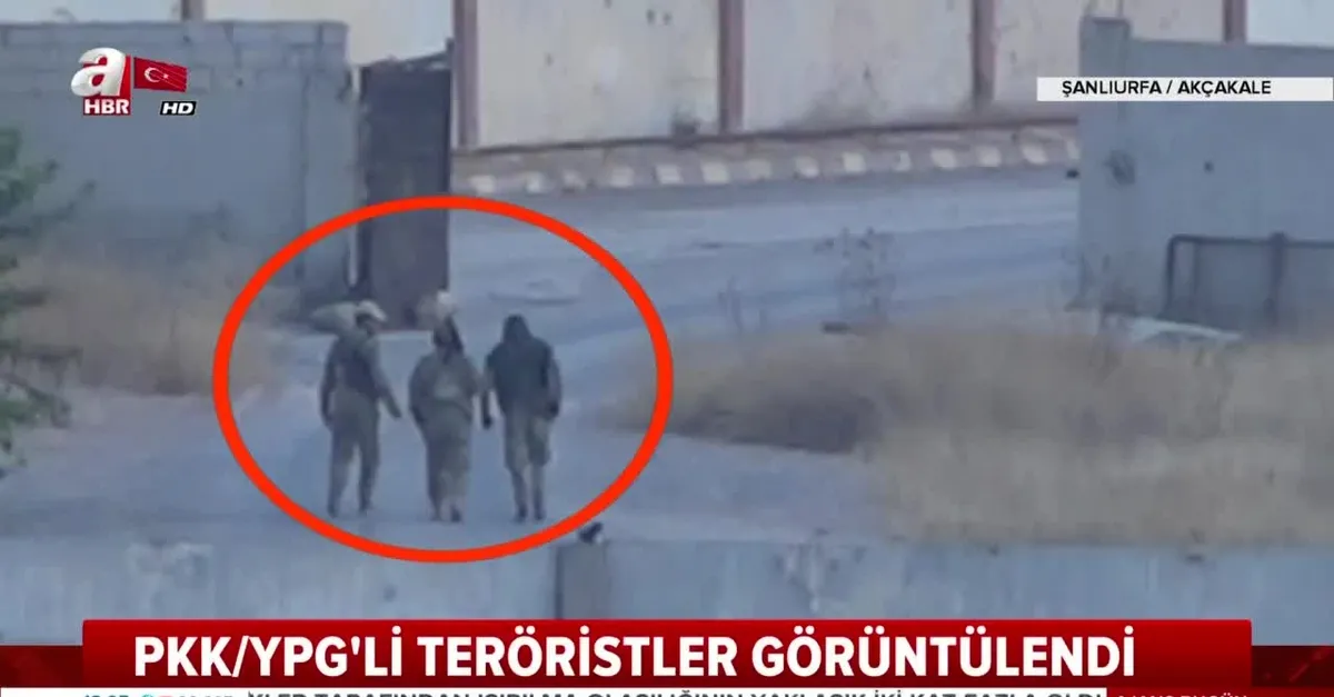 PKK/YPG'li teröristler görüntülendi