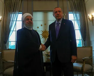 Başkan Erdoğan ile Hasan Ruhani arasındaki görüşme sona erdi