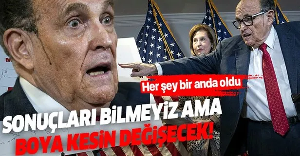 ABD’de seçimler yenileniyor mu? Trump’ın avukatı Rudy Giuliani harita üzerinden gösterdi sonrasında ise rezil oldu