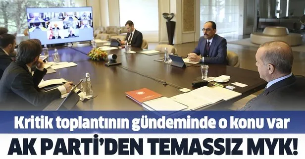 Son dakika: AK Parti MYK, Başkan Erdoğan liderliğinde video konferans ile toplandı