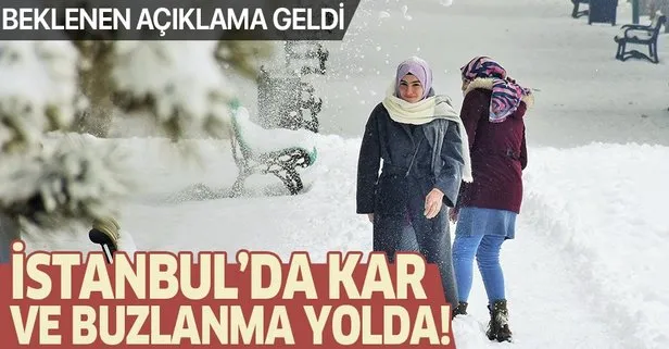 Son dakika: İstanbul için kar ve buzlanma uyarısı | 23 Ocak hava durumu