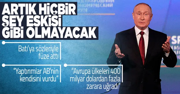 SON DAKİKA: Rusya Devlet Başkanı Vladimir Putin'den yaptırımlara tepki: Artık hiçbir şey eskisi gibi olmayacak