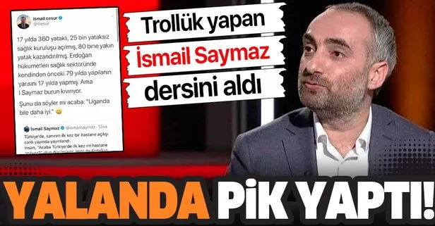 İsmail Saymaz yalanda pik yaptı!