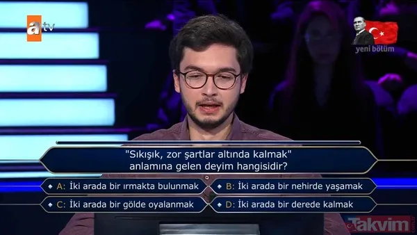 Kenan İmirzalıoğlu'nun sunduğu Kim Milyoner Olmak İster'de ‘haçan’ sorusu geceye damga vurdu! Bakın aslında ne anlama geliyormuş - 41