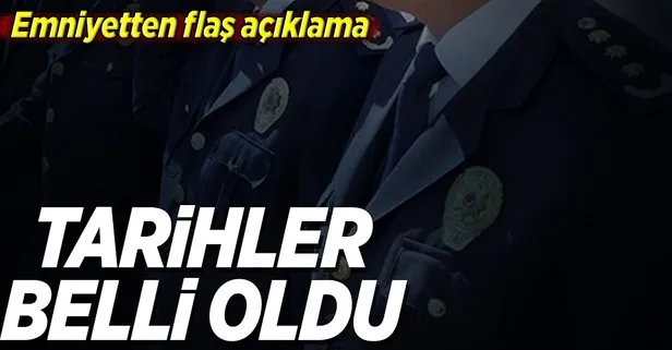 Emniyette terfi sınavı takvimi belli oldu