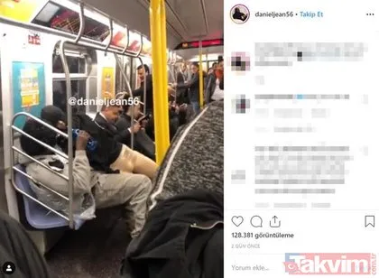 Metroda ulu orta bacağını kopardı! Görüntüler sosyal medyayı salladı