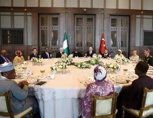 Cumhurbaşkanı Erdoğan, Buhari onuruna öğle yemeği verdi