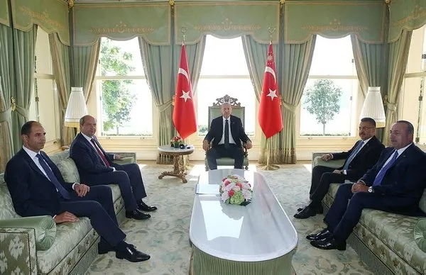 KKTC Başbakanı Ersin Tatar: Erdoğan ile yararlı bir görüşme yaptık-1